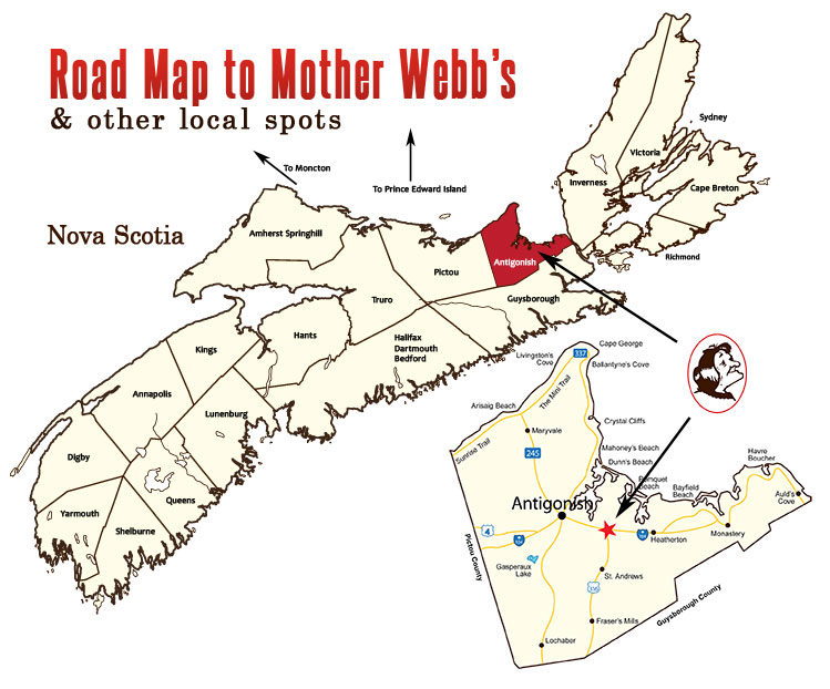 Mileage Distance Chart For Nova Scotia